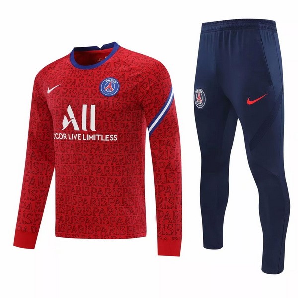 Survetement Football Paris Saint Germain 2021-22 Rouge Bleu